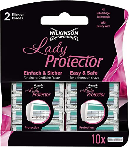 Wilkinson Sword Lady Protector Rasierklingen Klingen, für Damen Rasierer 100 Stück (10 x 10 Stück)