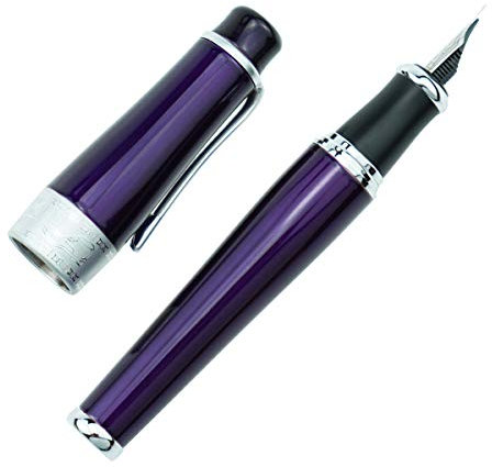 Lanxivi Duke Luxus Füllfederhalter, feine Spitze, Charlie Chaplin-Serie, einzigartiges Design, Sammlung, schwerer Stift mit Tasche