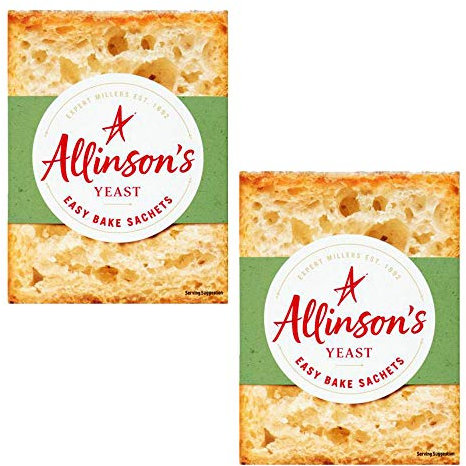 2 x 6 sachets Dry Yeast Bread Maker Hand Baking Rolls Loaf Cooking