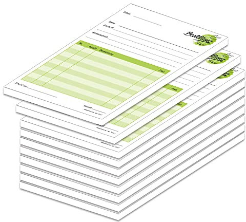 PRICARO Bestellannahmeblock Grün, A5, 10 Stück