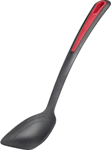 Westmark Pfannenlöffel, Hochhitzebeständig bis 270 °C/ 518 °F, Schaufelförmig, Innenliegende Skala: 15, 30 und 45 ml, Kunststoff, Gallant Plus, Schwarz/Rot, 29622275