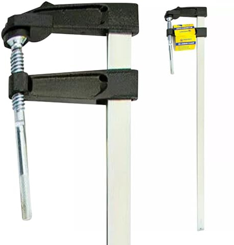 Heavy Duty F Clamp Bar - 80 X 600Mm, Quick Slide | Building Long Adjustable, Multi Purpose Gripping, Clamping Tool, for DIY Projects | Non Slip Grip Pads, Home & Workshop Use New
