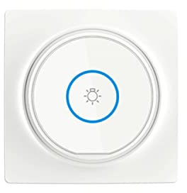 Tedeligo Kit interruttore luce wireless, interruttore luce autogenerante mobile Relè 220V 230V 240V Ricevitore RF Trasmettitore radio Telecomando Controllo portata 100 metri per luci