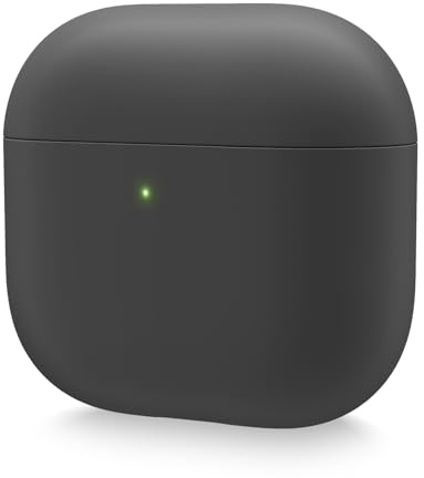 elago Liquid Hybrid Funda Compatible con AirPods 4 Funda - Compatible con Funda AirPods 4, Protección de Triple Capa, Carga Inalámbrica, Resistente a Golpes, Fácil de Limpiar (Negro)