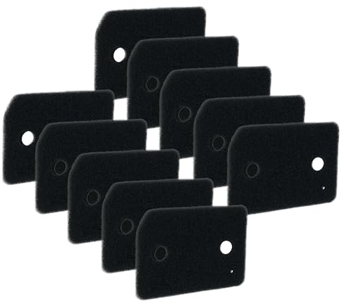 vhbw 10x filtre mousse sèche linge compatible avec Miele TCF650WP, TCH630WP, TCJ680WP, TCF640WP, TCJ660WP, TCF630WP, TCF620WP, TCJ670WP sèche-linge