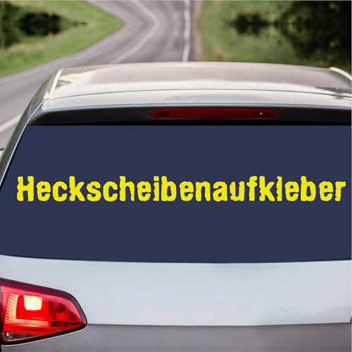 INDIGOS UG® Kultaufkleber Heckscheibenaufkleber für die Heckscheibe - bis 60 cm - Auto Motorrad Fahrrad Boot Domain Beschriftung Schriftzug Cartattoo - selbst gestalten - Schriftzug Buchstaben