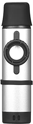 Kazoo aus Aluminiumlegierung, Tragbares und Leicht zu Erlernendes Instrument für Freizeitmusikaktivitäten, für Musikliebhaber mit Ersatzmembranen (SILVER)