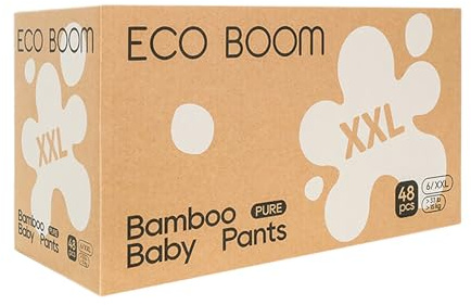 ECO BOOM Training Pants for Toddler Potty, Hypoallergenic for Sensitive Skin, Size 6 (XXL) Suitable for 33+lb, 48 Count