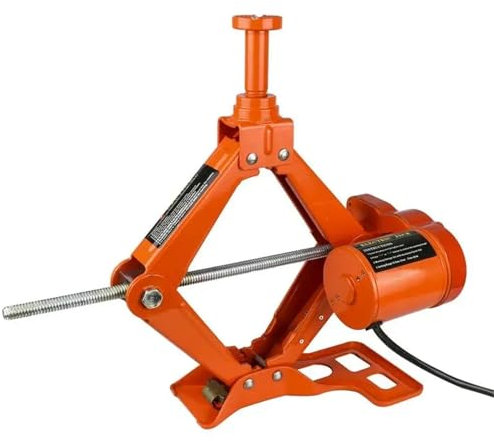 RLVYTA cric per Trasmissione Cric Elettrico 3T Car Rolling Scissor Lift 3ton Strumento di Riparazione Pneumatici Martinetti Cric per Auto Altezza 43,5 cm Sollevatore Auto