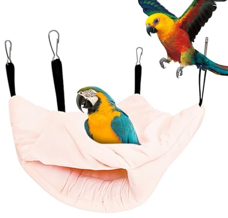 Warm Bird Bed for Cage,Double-Layered Winter Warm Bird Bed | Pet Supplies for Aviary Feeding Nesting Perching Cage Keeping Playing Sleeping Resting Hiding Outdoor Decoration