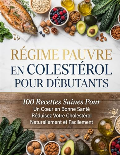Régime Pauvre en Cholestérol pour Débutants : 100 Recettes Saines Pour Un Cœur en Bonne Santé – Réduisez Votre Cholestérol Naturellement et Facilement