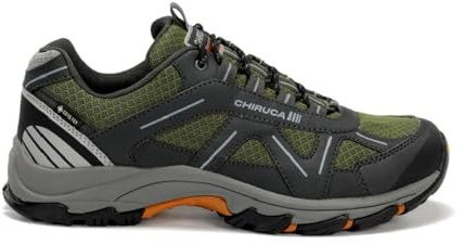 CHIRUCA Zapatillas Sumatra 21 Gore-Tex para Hombre Senderismo, Trekking,MONTAÑA, Color Verde Gris