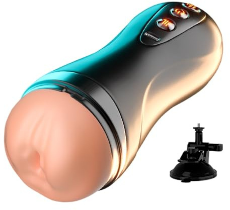 Portabel Komfortenhet för Män, Handsfree Sugkoppsbas FJ11 | 10 Frekvenslägen Mjuk Silikon Dubbel Komfortkanal