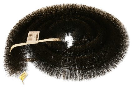 3 x 4m (12 metres) 100mm Black Hedgehog Gutter Brush - Leaf guard stops blocked gutters