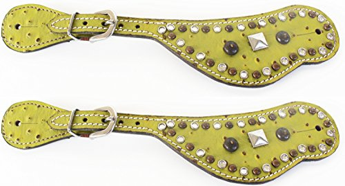 CHALLENGER Horse Western Riding Cowboy Boots Leather Spur Straps Tack 7471