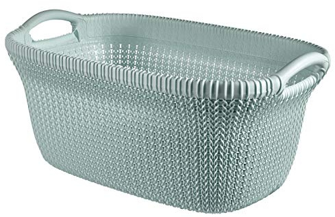 CURVER Panier à Linge en Plastique Bleu 40 litres