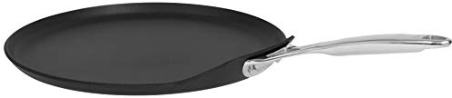 Cristel CR28CPFAE Crêpespfanne, Aluminium, 28 cm, Antihaftbeschichtung, Castel'Pro, Edelstahl