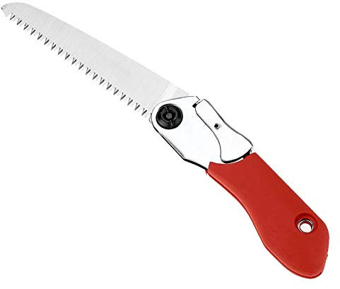 Akozon Faltbare Handsäge, Faltbar, Kompakt, Hand-Design, Klappsäge, zum Beschneiden, Trimmen, Sägen, Camping, Wandern, Jagen und Schneiden von Holz, Groß