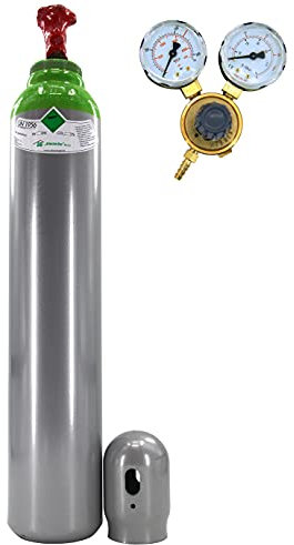 Cylindre un réducteur Mix Argon (82%) + CO2 (18%) gaz de soudage 8 l MIG/MAG TIG WIG