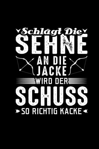 Schlägt die Sehne an die Jacke Schuss Kacke: Bogenschießen Zubehör Terminkalender 2022 Journal Buch Notizbuch Kalender für das Jahr 2022 Bogensport Geschenke