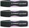 STABILO 3 Textmarker GREEN BOSS Pastell Flieder