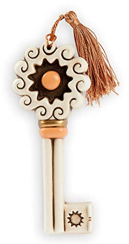 Egan Chiave Collezione Chiavi. Oggetto Realizzato in Ceramica di Colore Bianco e Arancione. Dimensione: 13,5X1,5X5 cm. La referenza è CH16S/2SO