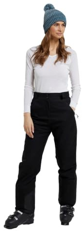 Mountain Warehouse Blizzard Womens Ski Trousers -Waterproof Ladies Bottoms, Breathable - Ideal for Winter Sports, Skiing, Snowboarding Black 10