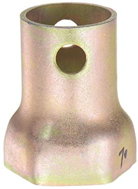 sourcing map Husillo Tuerca Zócalo 70mm 6 Puntos Rueda Rodamiento Contratuerca Zócalo