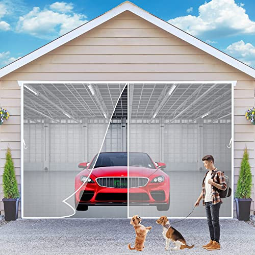 Zanzariera Magnetica per Porta 105x235 cm Traspirante Anti Insetti Chiusura Automatica Tenda Zanzariera Porta Facile da Installare per Balcone Soggiorno Patio, Versione-2023 Bianca