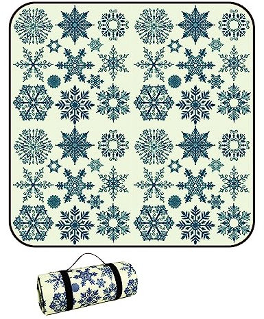 EUPXRHY Picknickdecke Wasserdicht, XXL Tragbare Piknikdecken, Picknickdecke Alubeschichtet Isoliert Waschbar, Dicke Picknickdecke Gepolstert für Camping, Picknick, Wandern, BBQ,D,200x300cm