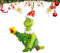 Grinch Decoraciones de Navidad, Adorno Colgante para árbol de Navidad, Divertida decoración de Navidad de Grinch de Resina Verde para el hogar, Fiesta de Vacaciones (A)