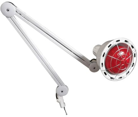 FUROMG 275W Infrarotlampe Wärmelampe Rotlicht LampeStrahler Nfrarot Lampe mit Clip Schmerzlinderung Lampe Physiotherapie Licht Gesundheit