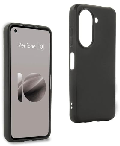 REY Schwarz Silikonhülle TPU für ASUS ZENFONE 9 - ZENFONE 10, Handyhülle Premium Kratzfest TPU Durchsichtige Schutzhülle, Ultradünne 0,33 mm