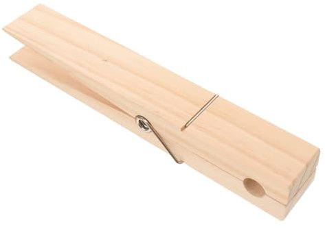 OKUMEYR Porte-Serviettes Bois Géant Pince à Linge Robuste Et Antidérapante Accessoire De Salle De Bain Élégant Et Pratique pour Maintenir Serviettes Et Accessoires Ordre Dimensions