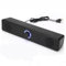Besttoolifes Barre de son système home cinéma avec son surround, haut-parleur filaire et sans fil pour TV, PC, ordinateur portable, boîte à musique, alimentation USB, design fin, 31,55,66 cm, noir
