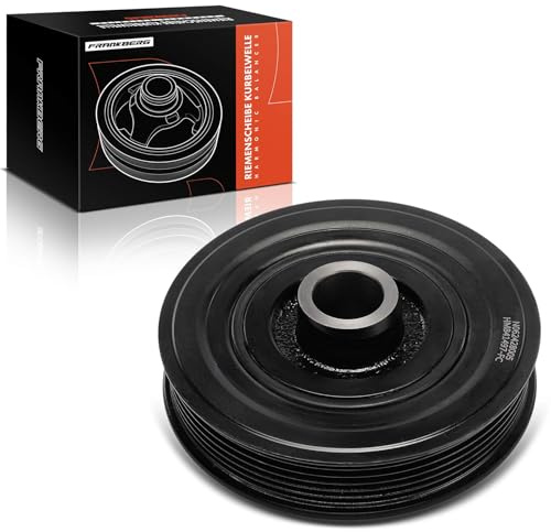 Frankberg Riemenscheibe Kurbelwelle Kompatibel mit 3er E46 E92 A6 4G2 4GC Focus DAW DBW Sportage JE KM Aven.sis T25 B-Klasse W245 Micra III K12 147 937 Replace# 1141497