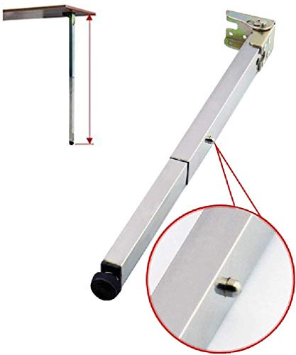 Verstellbare Edelstahl-Tischbeine – 80 cm faltbare Teleskop-Möbelstütze für DIY-Schreibtische, Bartische und Heimprojekte – langlebiges und vielseitiges Design