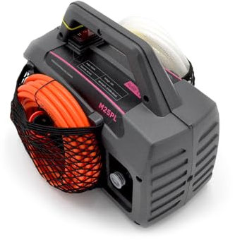 3S SuperSamaStore M25PL Idropulitrice Portatile a Batteria, Idropulitrice senza Fili Ideale per Pulizia Split e Unità Esterne Condizionatore, 18W, 5-10 Bar, 4L/Min, Batteria Esclusa