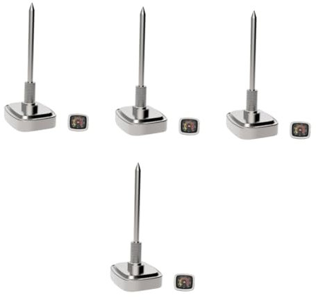 Garneck 4 Stück Ofen Thermometer aus Präzises Instant Read Backthermometer mit Großem Ziffernblatt für Optimale Garstufen von Braten Pizza