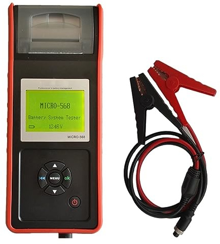 ZGJIAJU 2 30V Car Battery Tester With Printer Car Starting Charging System Test Diagnostic Battery Professional Diagnostic Tool(MICRO 200)