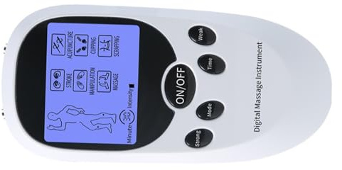 Anneome Elektrisches Muskelmassagegerät mit 2 Kanälen für Entspannung und Fitness in Weiß