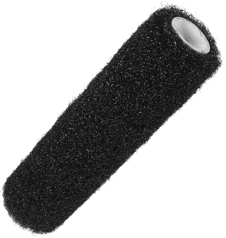 SAFIGLE 9-inch Drywall Texture Roller and Putty Paint Roller, Black Elastic Nylon Reusable Drywall Compound Brush for Wall and Ceiling Painting, DIY Knocking Down Texture Tool