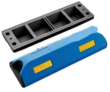 Garagenparkstopper, Gummireifenstopper for Garage und Einfahrt, mehrfarbig(Blue)