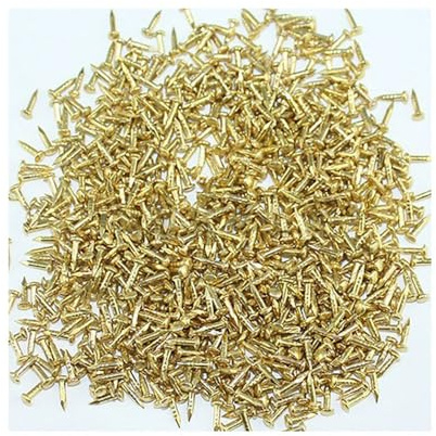 LUMoony Clavos Aproximadamente 1200-8800 piezas con una superficie de cobre Clavos de hierro altamente endurecido para la construcción de muebles Varios proyectos de carpintería decoración del hogar