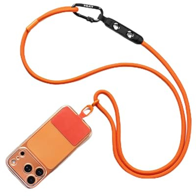 VULKIT Crossbody Phone Lanyard with Tether Tap Adjustable Nylon Neck Strap Phone Lanyards for iPhone and Android Mobile Phone Accessories