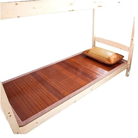 Bambu Cooling Sleeping Mat, Andningsbar is Silke Sommarplatta, Vikbar Non-Slip Madrass Topp för varma nätter, bärbar och är Hållbar vila lösning