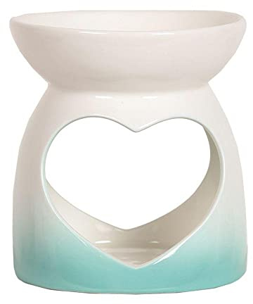 Teal Gradient Heart Oil Burner/Wax Melter