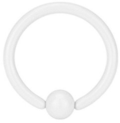 eeddoo Piercing-Ring Helix-Piercing Weiß Edelstahl
