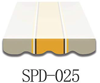 Home & Trends Markisen Volant Markisenbespannung Ersatzstoffe Polyester Maße 3 x 0.23 m 24 Markisenstoffen fertig genäht mit Bordeux (SPD025)