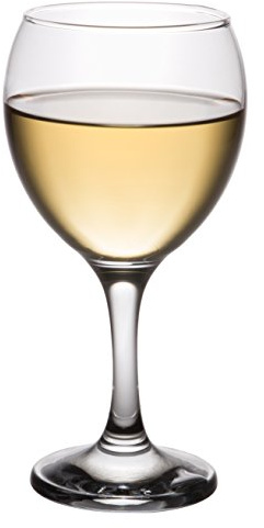Red Co. Set of 6 Classic Glass 8.75 fl oz Stemmed All-Purpose White Wine Goblets, Clear